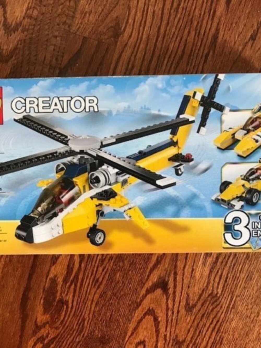 Lego Creator 31023 Yellow Racers Retired Sealed Box 3 in 1 Heli Boat Car Retired